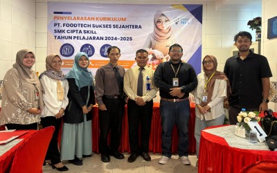 FOODTECH SUKSES MAKMUR-YOGJAKARTA ADAKAN KEGIATAN GURU TAMU DAN SINKRONISASI KURIKULUM DI SMK-CIPTA SKILL BANDUNG
